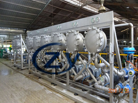 Pomme de terre hydraulique Yam Starch Processing Line de machine de cyclone d'amidon de manioc de moteur de Siemens