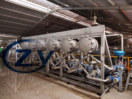 Raffinage de manioc de cyclone de concentration en machine d'amidon du tapioca 304 d'acier inoxydable