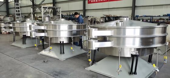Couche rotatoire du tamis 100mesh de vibration des matériaux SS304 double pour l'industrie d'amidon