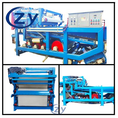 Filtre déshydrateur à bande en acier inoxydable pour la déshydratation de fibres de manioc industrielles et le traitement des scories