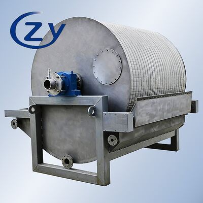 Filtre à vide industriel en acier inoxydable SS304 avec une capacité de 2 à 8 t/h et un entraînement à fréquence variable pour la déshydratation de l'amidon