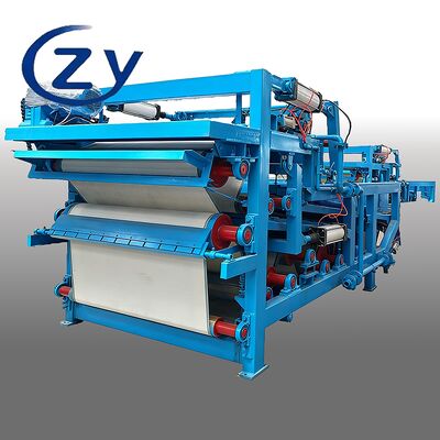 Filtre professionnel de déshydratation à courroie avec système de nettoyage automatique pour la déshydratation énergétique des fibres de 4 t/h dans le traitement de l'amidon de manioc