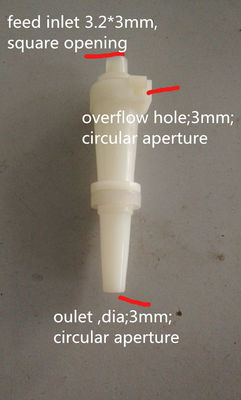 Cyclone en caoutchouc blanc 10mm ou 15mm de pièces de rechange de machines d'amidon d'industrie