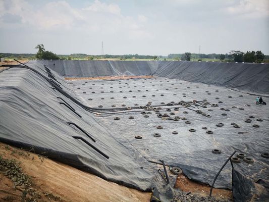 Revêtement agricole d'étang d'anti de la fuite 2mm de HDPE de Geomembrane réservoir de barrage