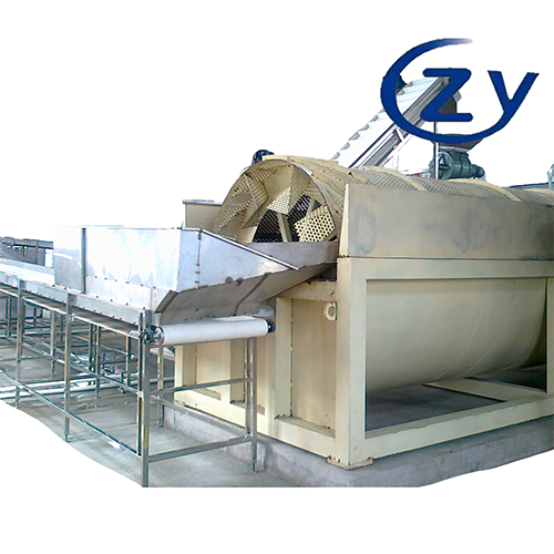 Modulaire en acier inoxydable rotatif peeler sans outil assemblage rapide conception à faible entretien lignes de production continues à haut débit