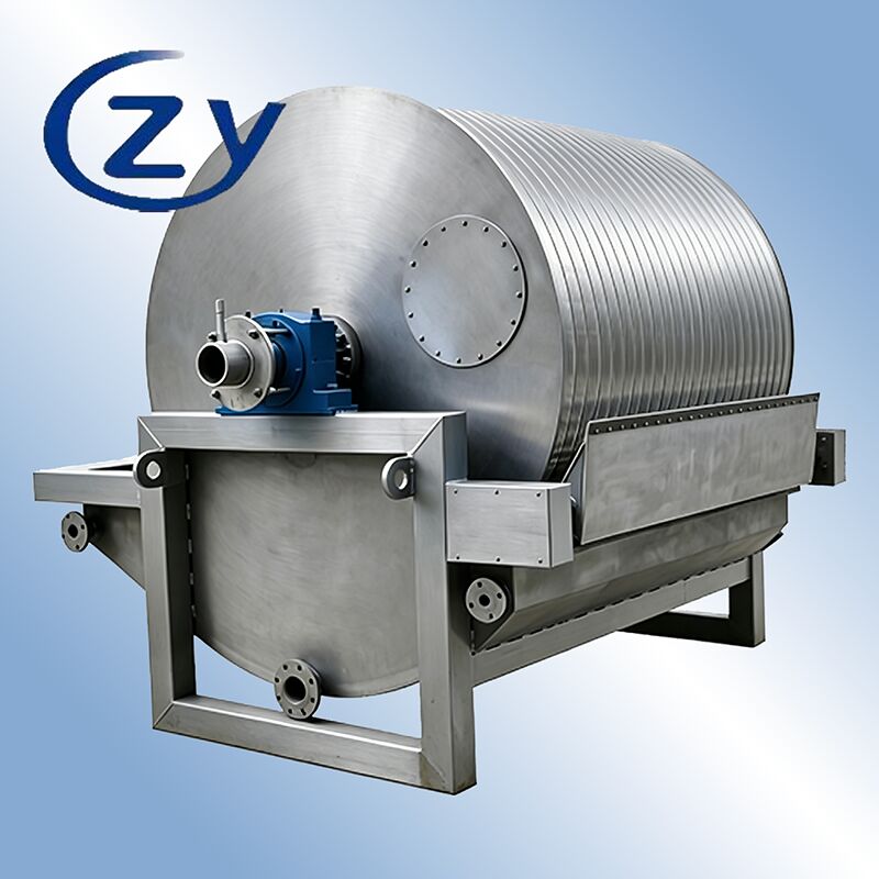 Filtre à tambour sous vide SS304 en acier inoxydable à fonctionnement continu pour équipement de déshydratation d'amidon de 2 à 8 t/h