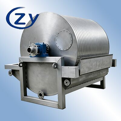 Filtre à tambour sous vide SS304 en acier inoxydable à fonctionnement continu pour équipement de déshydratation d'amidon de 2 à 8 t/h