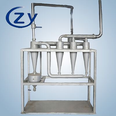 SS304 Stainless Steel Continuous-Flow Desander with 10-20t/h Capacity and No Internal Moving Parts for Starch Slurry Sand Removal