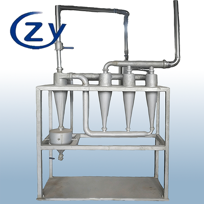 Desander centrifuge de haute précision pour la purification des boues d'amidon en acier inoxydable SS304 sans pièces mobiles et capacité 10 t/h