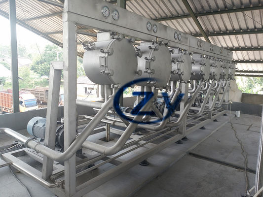 Sortie d'opération complètement automatique d'installation de transformation de farine de manioc grande
