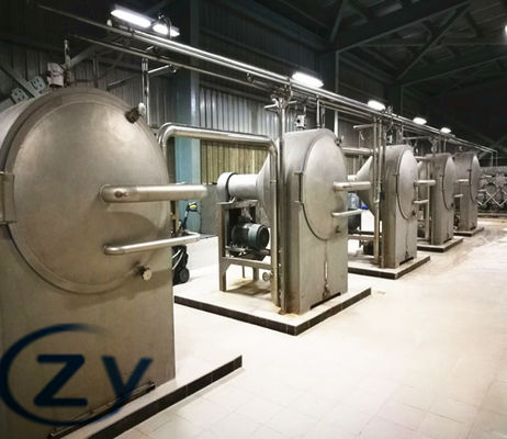 Machine d'amidon de tapioca de l'acier inoxydable 304 d'ensemble complet au Nigéria