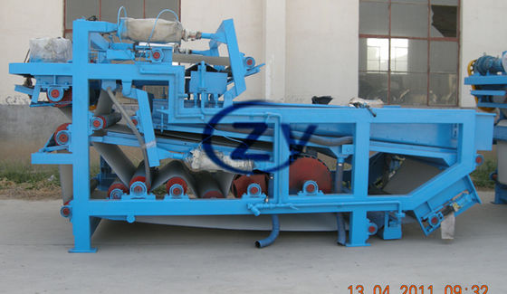 Filtre-presse de ceinture de fibre de tapioca asséchant la consommation 380v 50hz de puissance faible