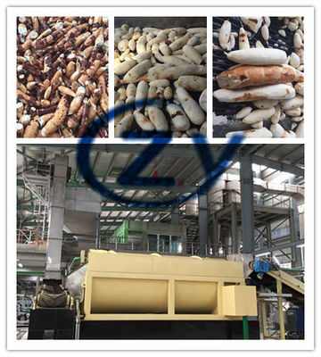 Sable enlevant la machine à laver de tambour rotatoire de manioc de machine d'amidon de patate douce