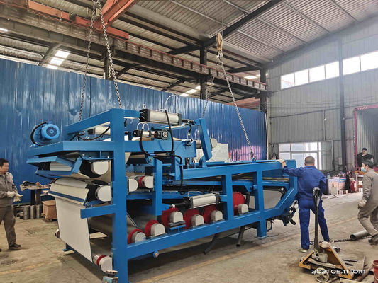 Machine de asséchage de presse de ceinture de machine d'humidité de fibre de manioc de la puissance 4kw